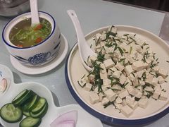 沙葱拌豆腐-宁夏国强手抓羊肉·清真菜(未央路凤三店)
