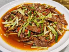 韭黄炒猪肝-国人川菜(李家村建东街店)
