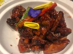 鱼香茄子焖鸭架-顺承小院儿