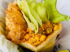 -小红车炸蛋葱油饼