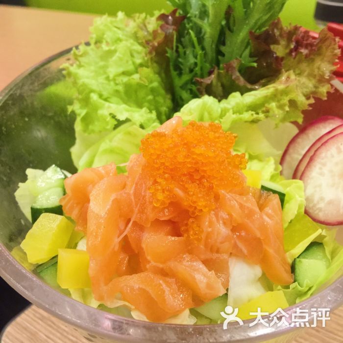 美渔定食寿司(花城汇南区店)三文鱼沙拉图片 - 第141张