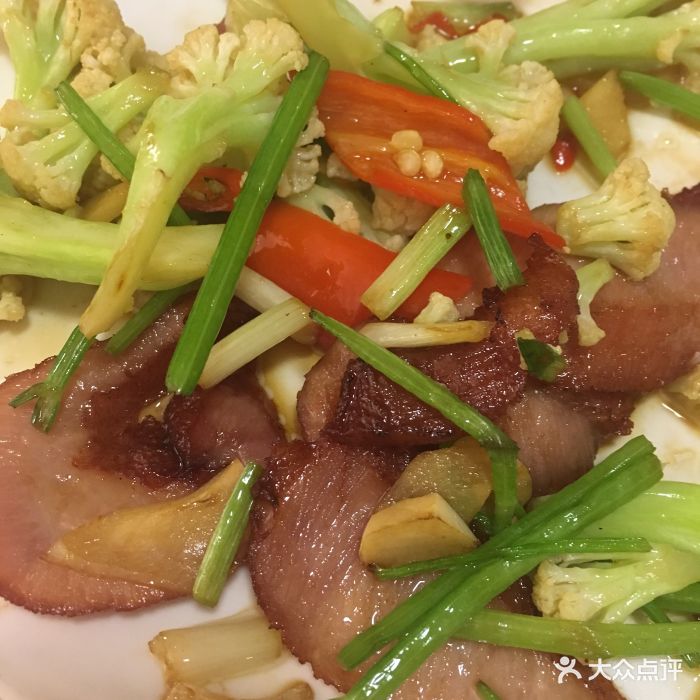 朱姐福记港式茶粥面(陕西南路店)花菜猪颈肉图片 - 第2955张