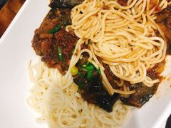 茄子肉末拌面四色凉面-半亩园(奥特莱斯店)