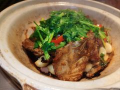 啫啫三文鱼头煲-避风塘(宝山万达店)