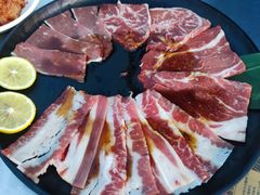 秘制浇汁牛肉拼盘-老安火盆烤肉(金寨路店)