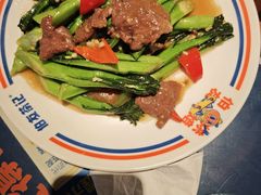 菜心炒牛肉-伯友茶记(中华广场店)
