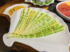 翠绿野山竹笋-蓉城老院十年老火锅(中南店)