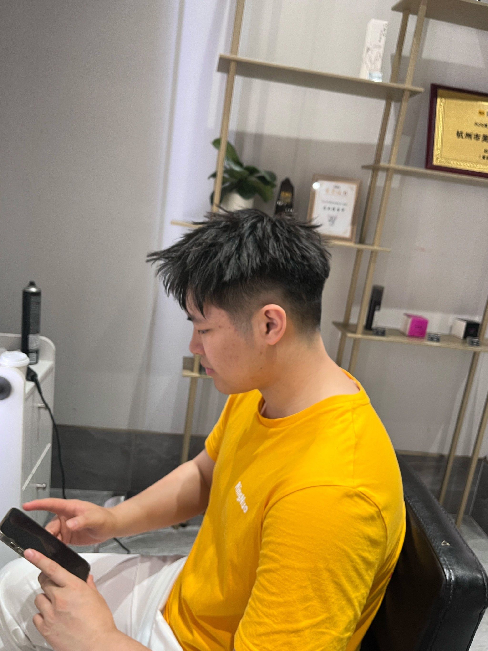 美式前刺 清爽立体「杜尚发型(紫荆天街店