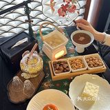 在古色古香的盘门喝下午茶