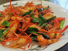 葱爆虾-广迎居老正兴菜馆