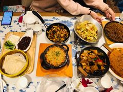 石板蒜蓉虾-小菜园新徽菜(芜湖镜湖苏宁店)