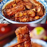年夜饭推荐，酸辣嫩香的红椰菜炖排骨，巨下饭