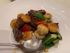 珍珠黑醋炒牛肉粒-正院大宅门烤鸭(首体店)