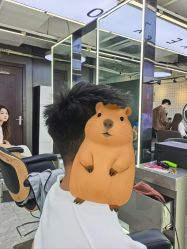 点击看大图 -藤野造型烫发染发