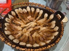 排骨豆角卷子-华盛园卷子王农家菜水库鱼
