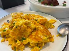 土鸡蛋椿苗炒虾仁-同庆楼(花园店)