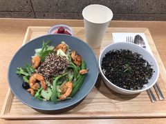 板煎大虾沙拉配日式海苔饭-池奈·咖喱蛋包饭(熙地港店)