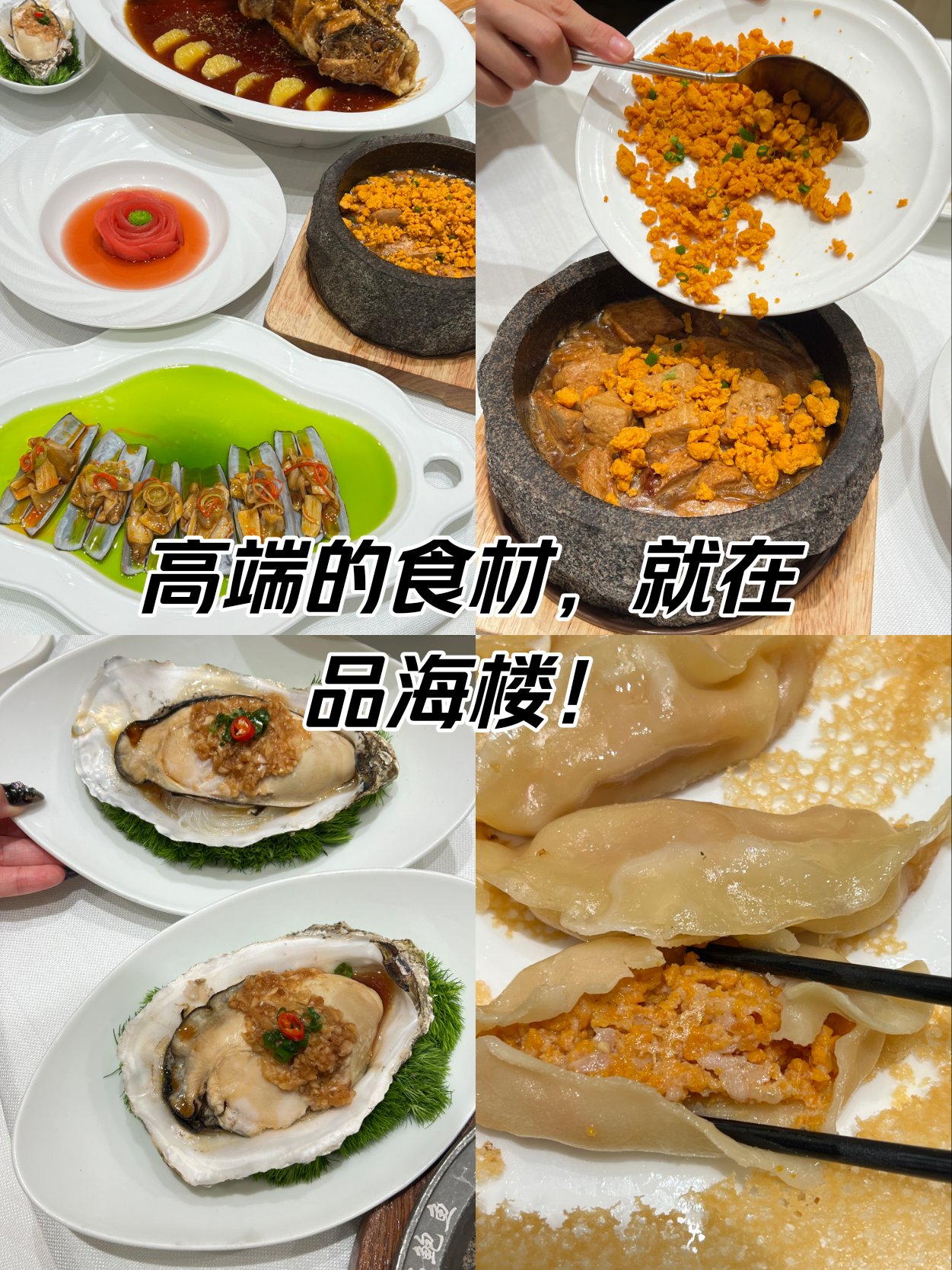 品海楼新菜来喽!大连海胆锅贴!