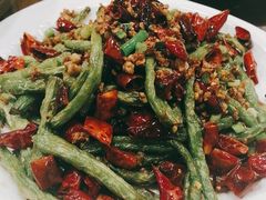 干煸四季豆-观城阁家常菜·烤鱼·锦州烧烤(崇文门店)