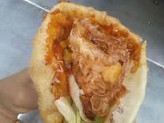 爆浆炸蛋-小红车炸蛋葱油饼