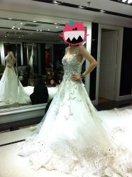 第三套主纱&nbsp;镇店之宝-韩国天使嫁衣婚纱礼服馆(上海旗舰店)