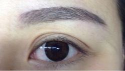 刚做好韩式飘眉-平萍纹绣韩式半永久定妆