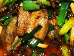蒜苗回锅肉-易老妈蹄花.特色川菜(人民公园总店)
