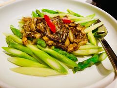 蟹脚肉炒芦竹笋-玫瑰厅上海菜(兴国路店)