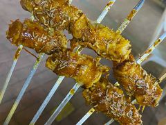 五花肉卷金针菇-玉园烧烤·海鲜辣炒