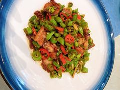 虾酱扁豆丝-鹊华居·地道鲁菜·海鲜·融合味(大明湖店)