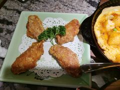 蛋黄鸡翅小份-新白鹿餐厅(松江开元地中海店)