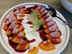 蓝莓木瓜鲜奶-味莊·青岛菜(云霄路店)