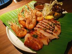 碳烧猪颈肉拼大虾-星叶·东南亚料理(宁波万象汇店)