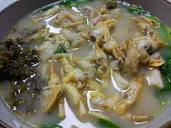 黄鱼蛏子蛤蜊面-明呈黄鱼面馆(斜土路店)