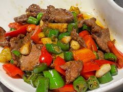 小炒黄牛肉-老头儿油爆虾(星光一期店)
