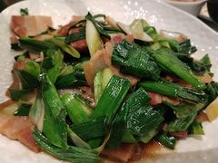 大蒜叶炒腊肉-安徽大厦中餐厅
