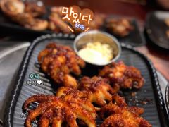烤辣味八爪鱼-青春韩国料理(汽博店)