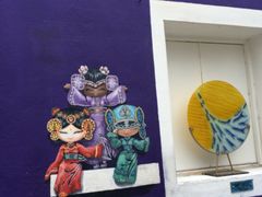 自行车涂鸦壁画-槟城街头艺术街区