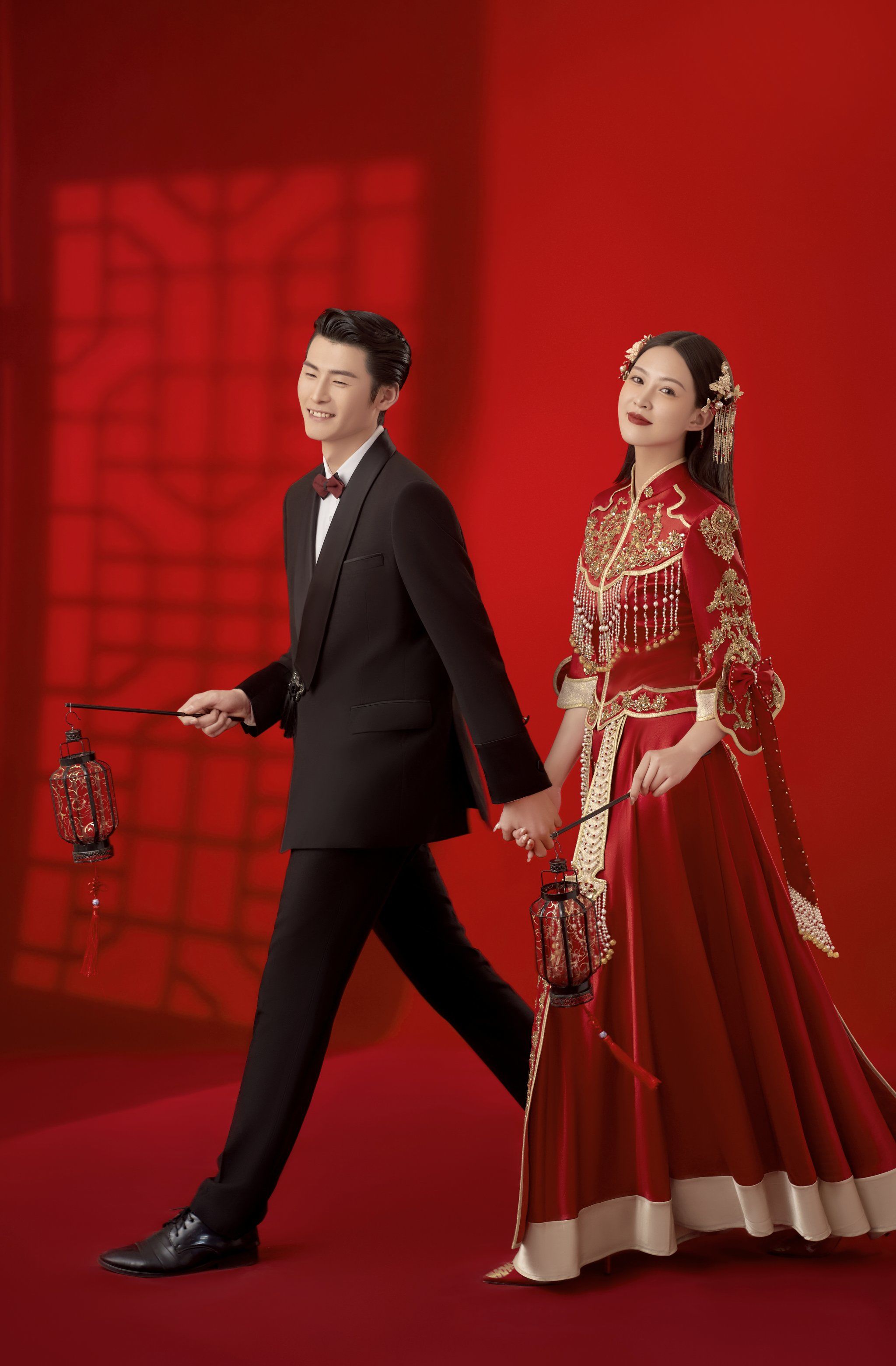 超喜庆秀禾婚纱照