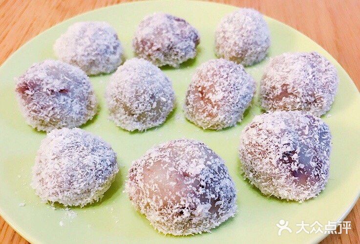 紫气东来,紫薯大福,软软糯糯,不错哦!