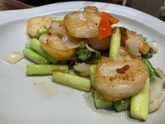 芦笋炒澳洲带子-北京泰富酒店-柏景轩中餐厅