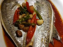 葱椒鲈鱼-绿茶餐厅(华联万柳店)