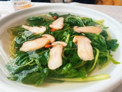 泉水松茸煮苋菜-悦融·京鲁菜·露台花园(安定门店)