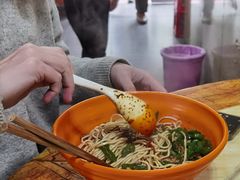 青椒干子肉丝干挑面-五村饭店