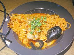 日式辣海鲜意面-机器人火炉披萨