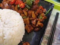 鱼香菌菇肉丁饭-上海野生动物园老虎餐厅