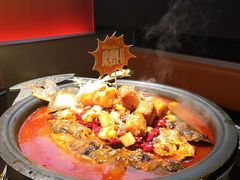 宫爆油条虾滑烤鱼-探鱼·鲜青椒爽麻烤鱼(领展购物广场店)
