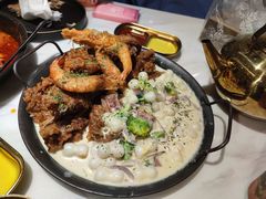 炸鸡配奶油年糕-HOTISLAND海鸡岛·韩国料理(江南西店)