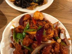 小椒香虾仁爆鸡球-陈傻子餐厅(世纪都会店)