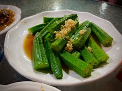 白灼秋葵-钱山海鲜大排档